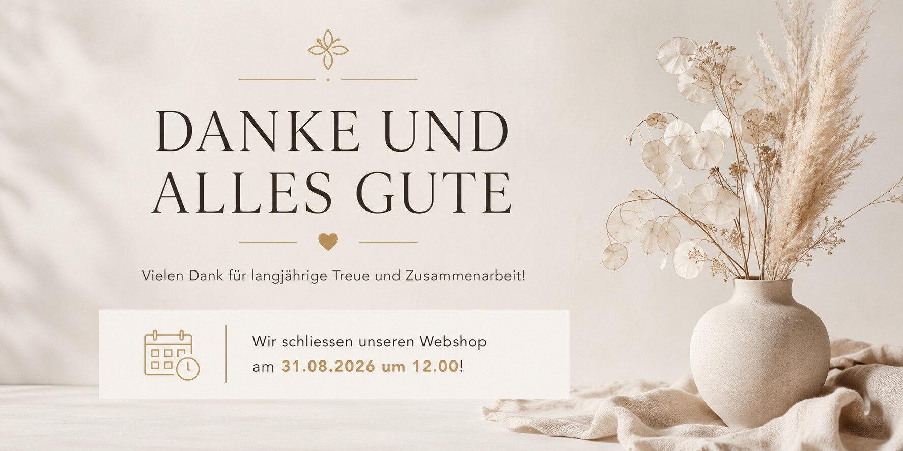 Danke und alles Gute